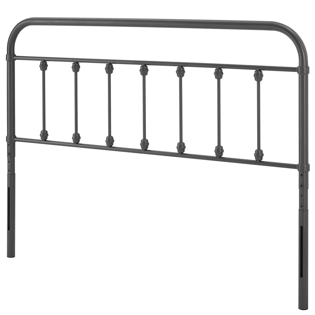 King Size Grey Metal Headboard O923