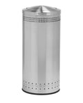 304 Grade Stainless Steel Trash Can with Swivel Lid, 25 gal K2480