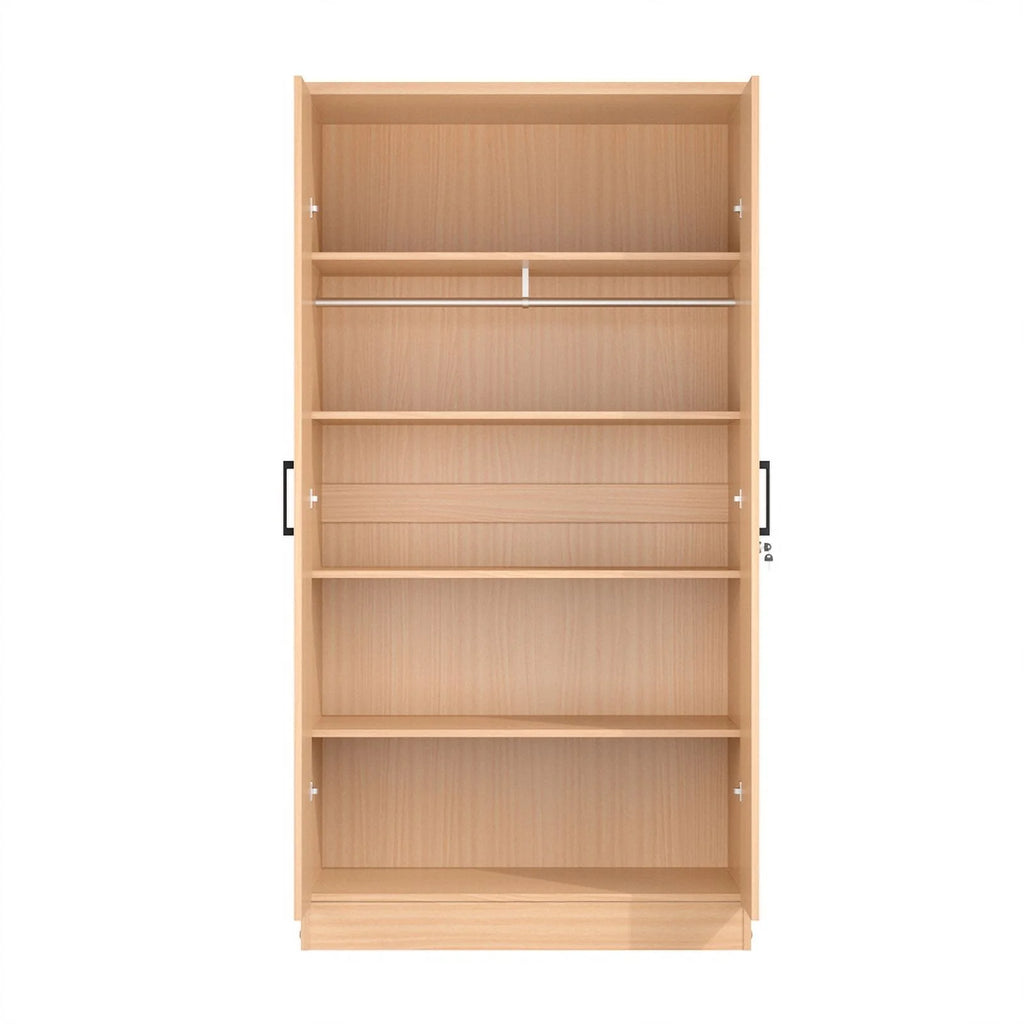 Two Door Armoire Wardrobe with Mirror G521
