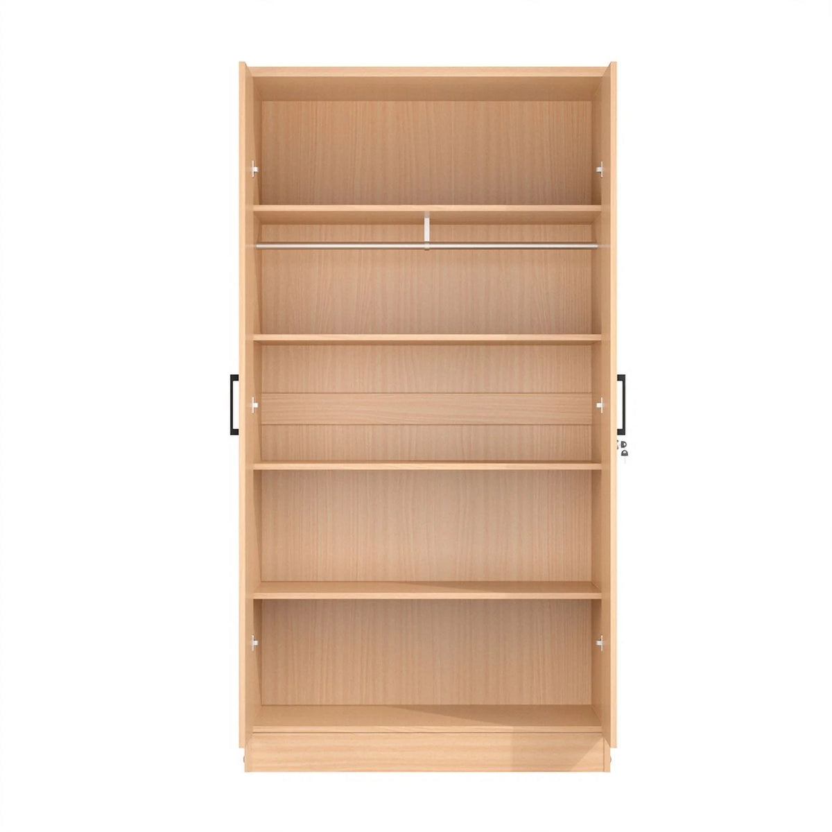 Two Door Armoire Wardrobe with Mirror G521