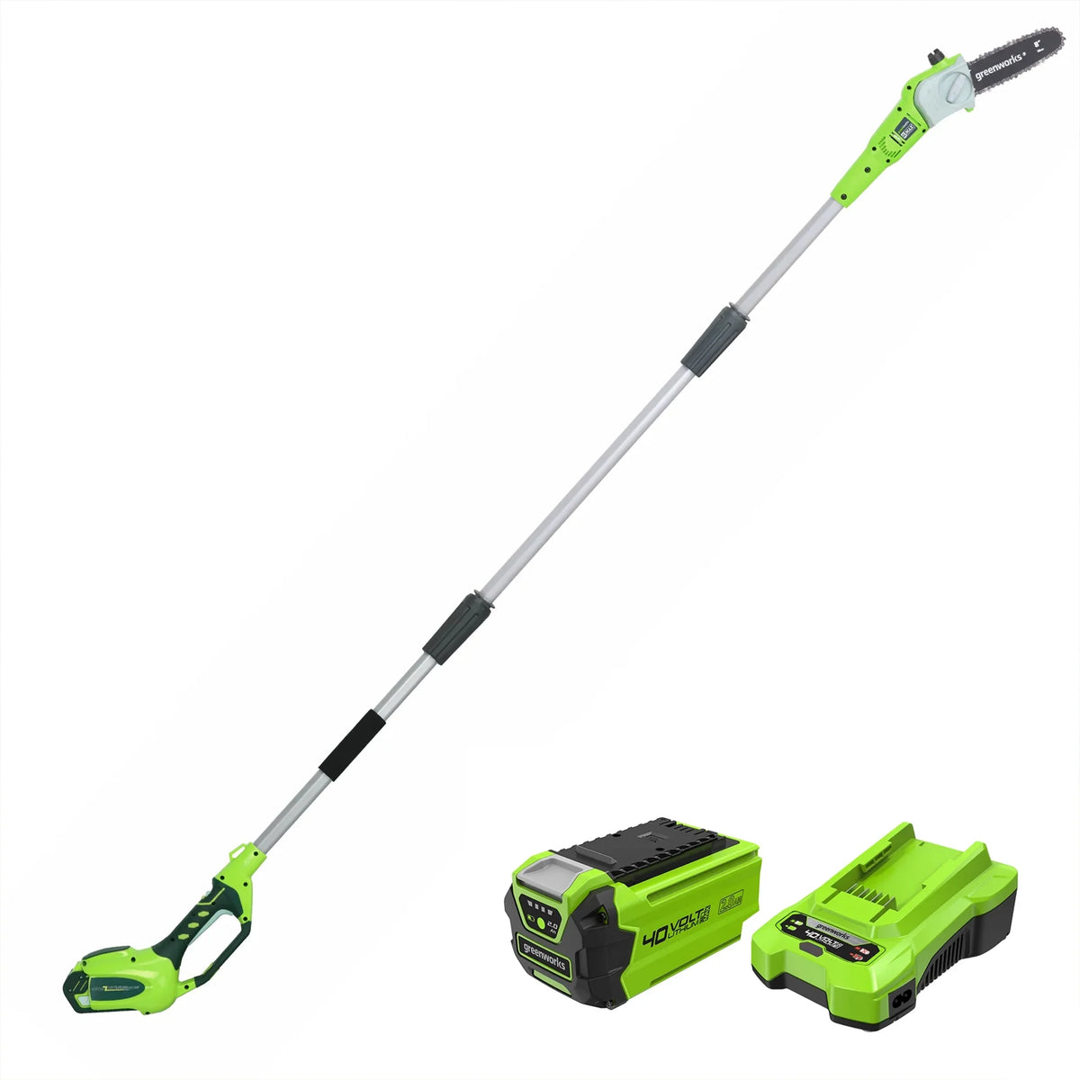 40V Cordless Battery Powered Pole Saw with 2.0 Ah Battery & Charger T662