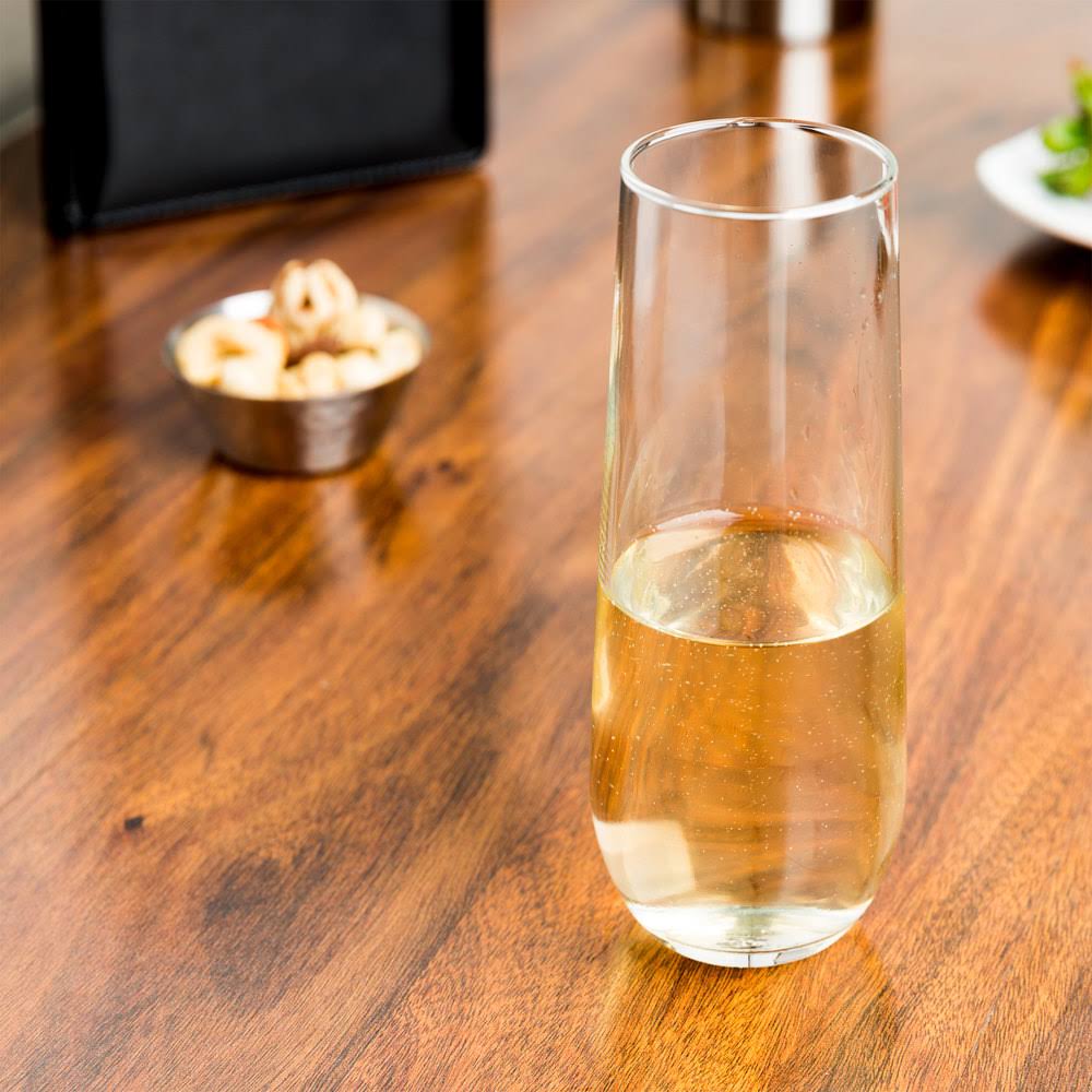 8.5 oz Stemless Flute Glass - 12/Case G47154