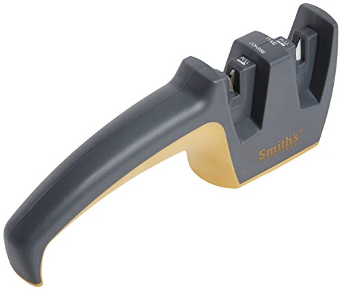 Grey Pull-Thru Knife Sharpener with Coarse & Fine Sharpeners Q693