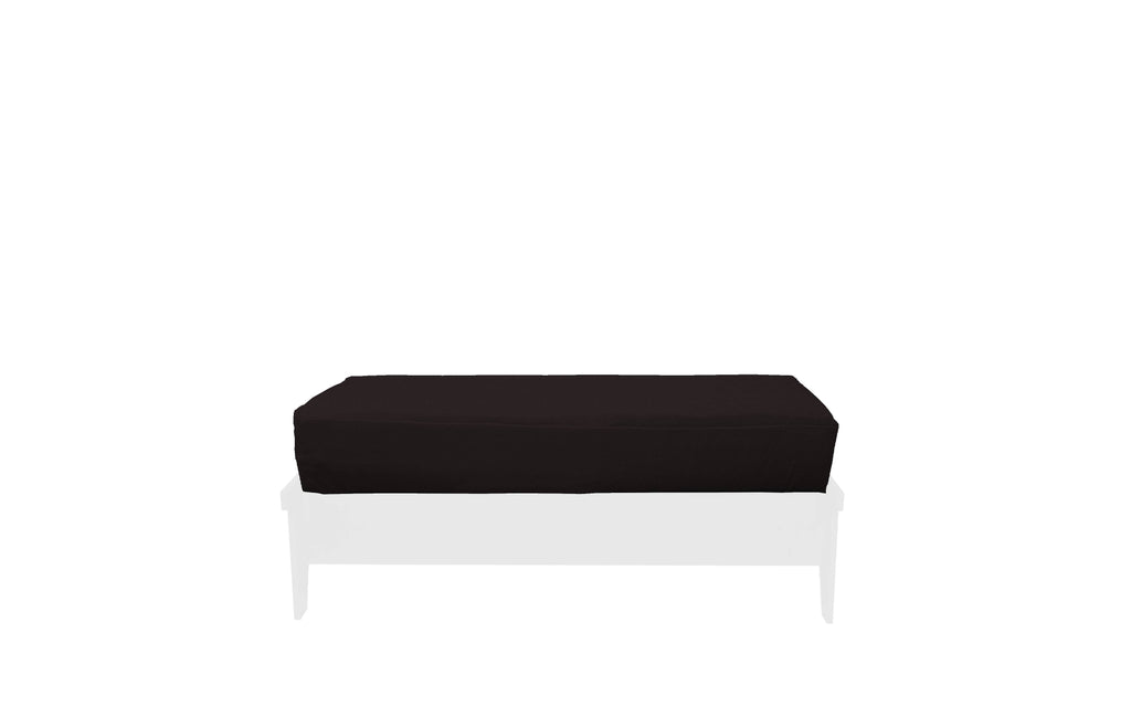 Black Chenille Texture Futon Cover G760