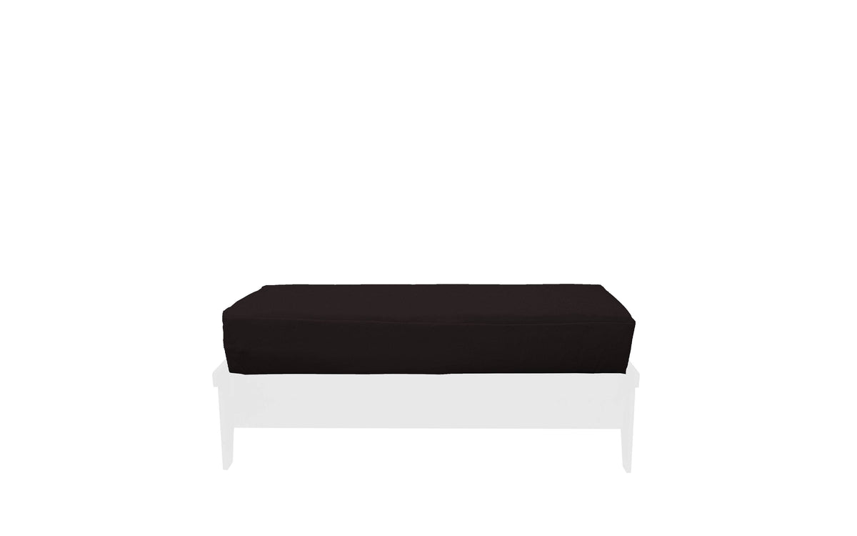 Black Chenille Texture Futon Cover G760