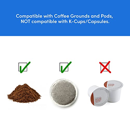 Compact Single-Serve Coffee Maker with Stainless Steel Travel Mug W3510