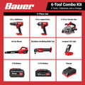 20V Cordless 6-Tool Combo Kit with Battery and Charger L628112
