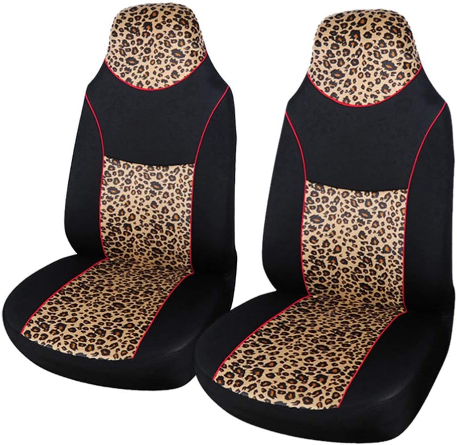 2PCS Pink Zebra Pattern Velvet Fabric Front Bucket Seat Cover X403247