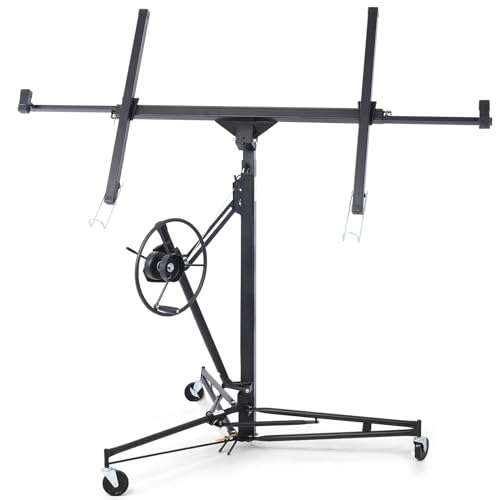 Drywall Lift 11FT 150LBS Heavy Duty 360° Adjustable Black A606791