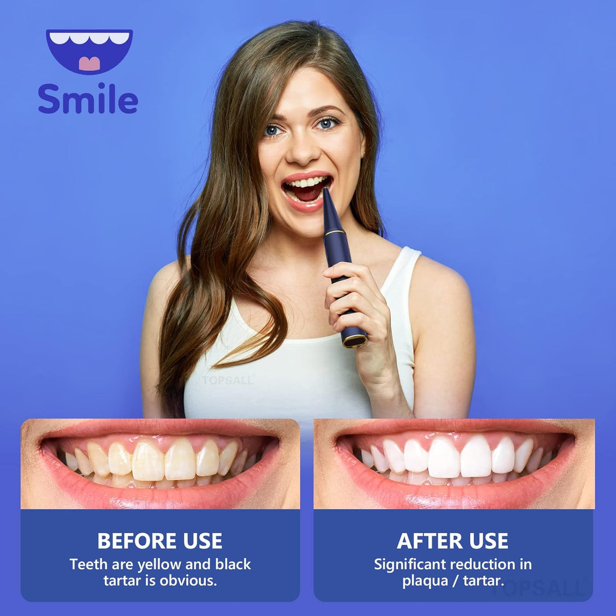 1080P HD WiFi Camera Electric Tooth Cleaner Calculus Remover, Pack of 2 Q71151