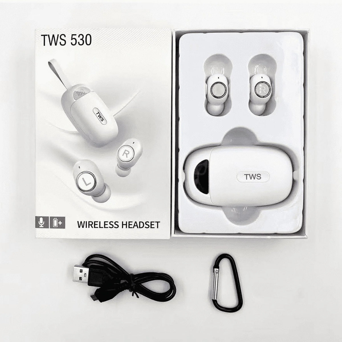 Wireless Bluetooth in-Ear Headphones with 2000mAh Charging Case P467