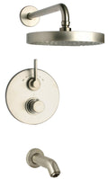 Brushed Nickel Thermostatic Valve 2 Way Diverter Volume Control G5624