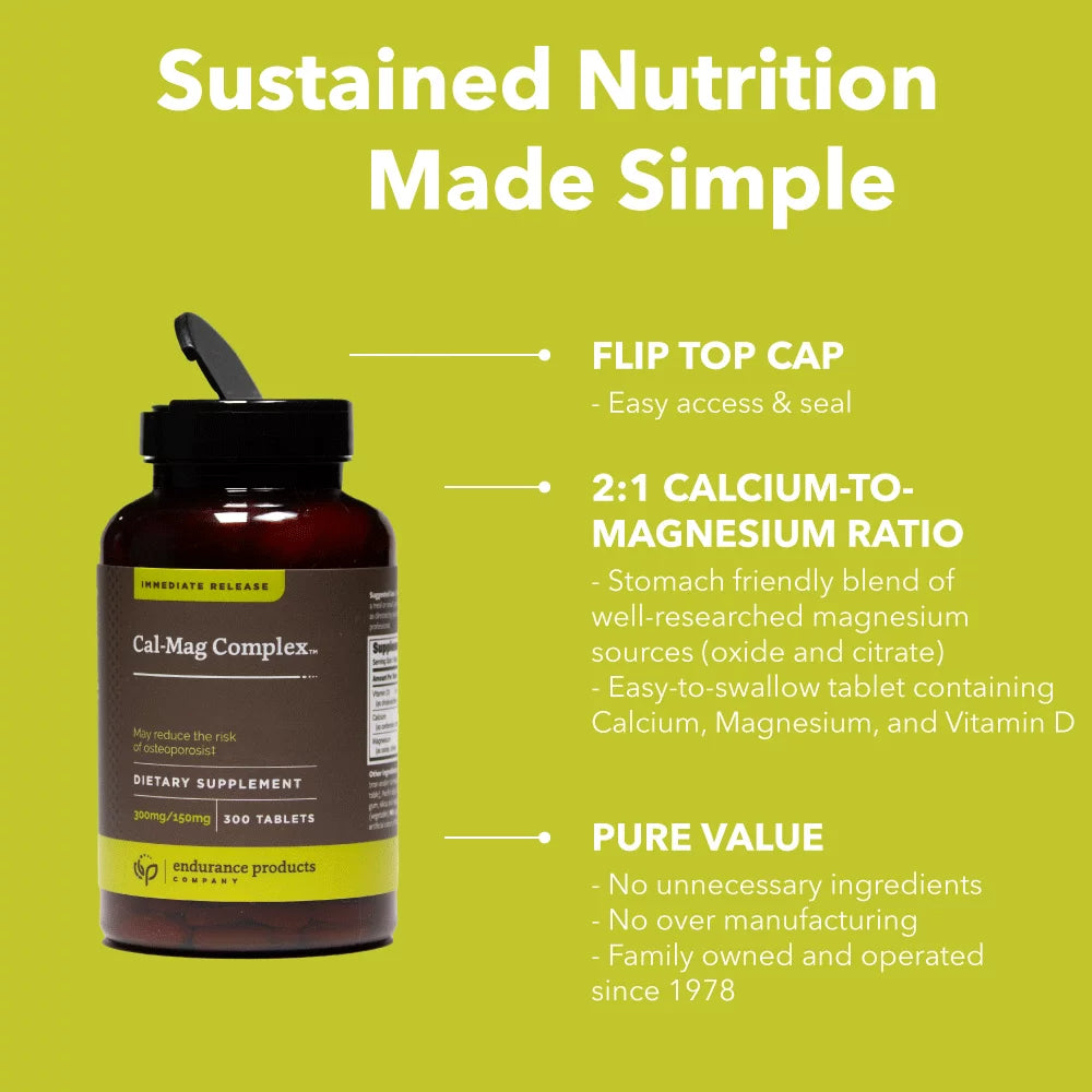 300 Tablets Calcium Magnesium Supplement E741