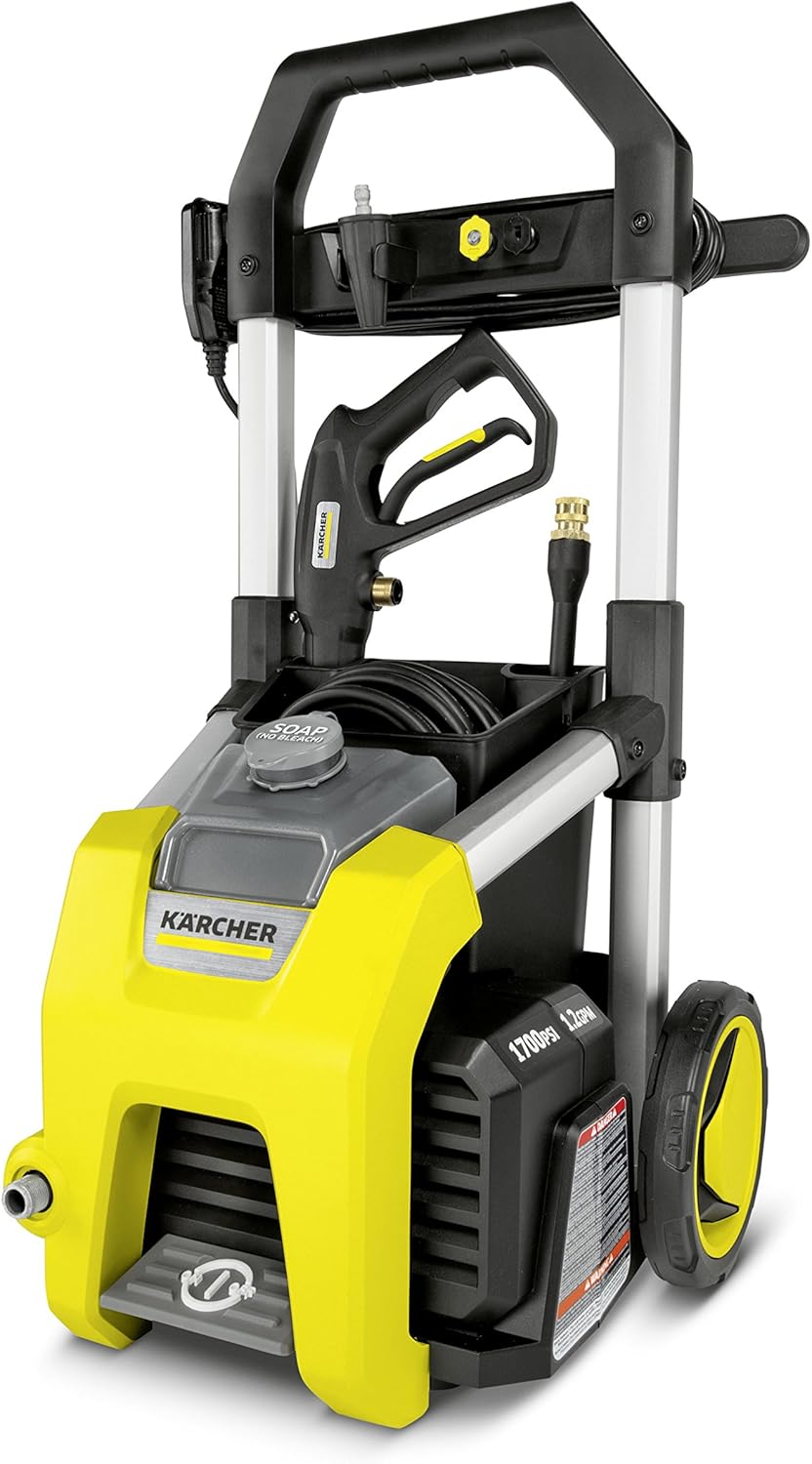 1700 PSI Electric Power Pressure Washer with 3 Nozzle Attachments C3011