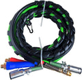3 in 1 ABS Electrical and Rubber Air Line Hose Assemblies 12 FT Black W942551
