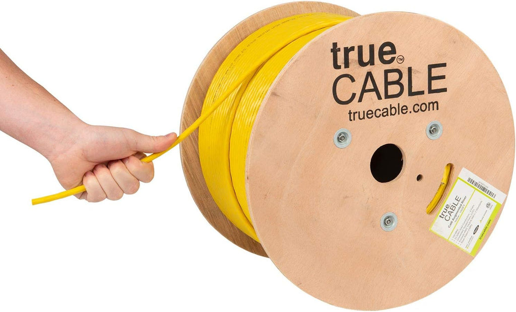 Pink 1000ft Cat6A Riser UTP Bulk Ethernet Cable J57189