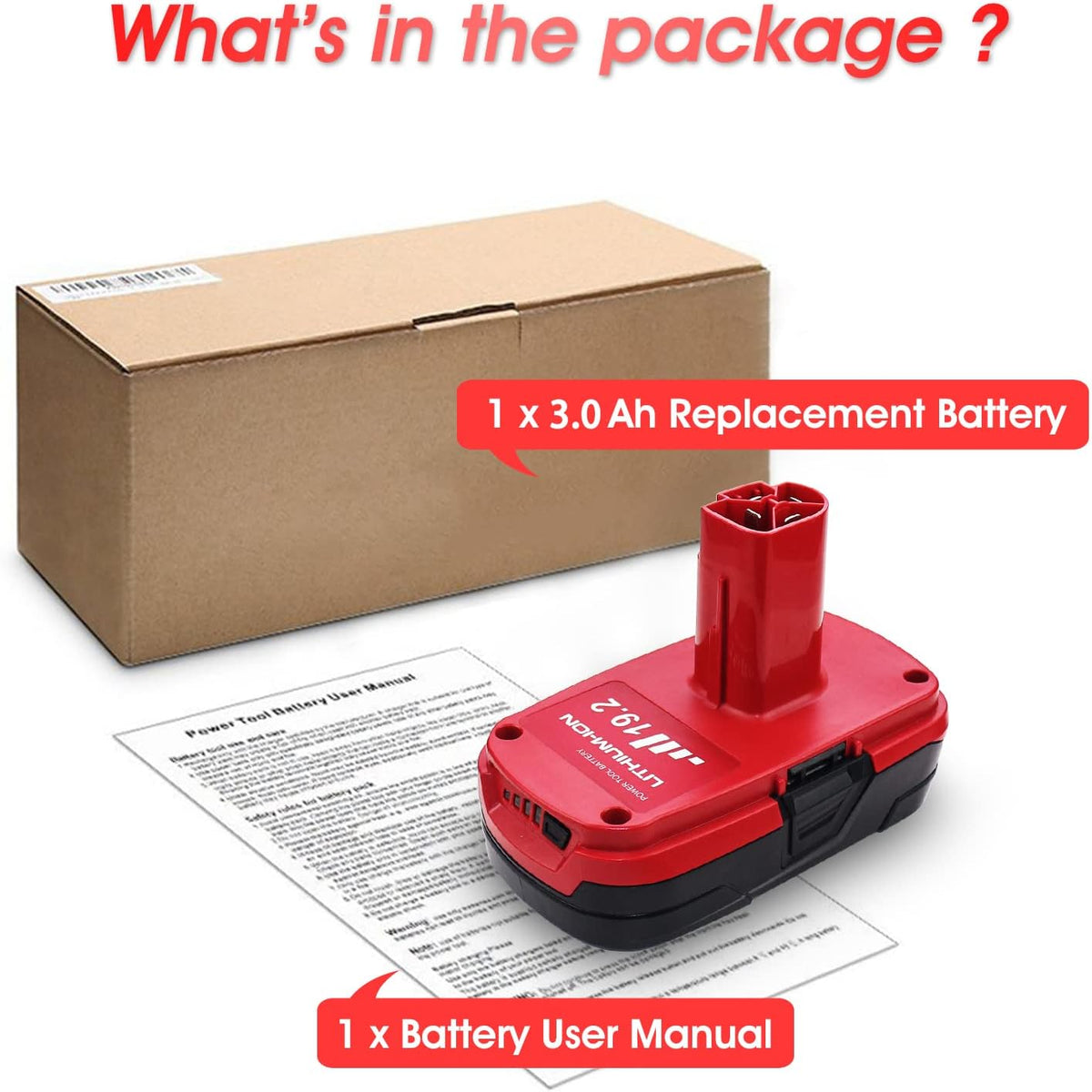19.2V 3000mAh Lithium Ion Battery X4733