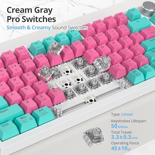 Wireless Creamy Mechanical Keyboard Q96173