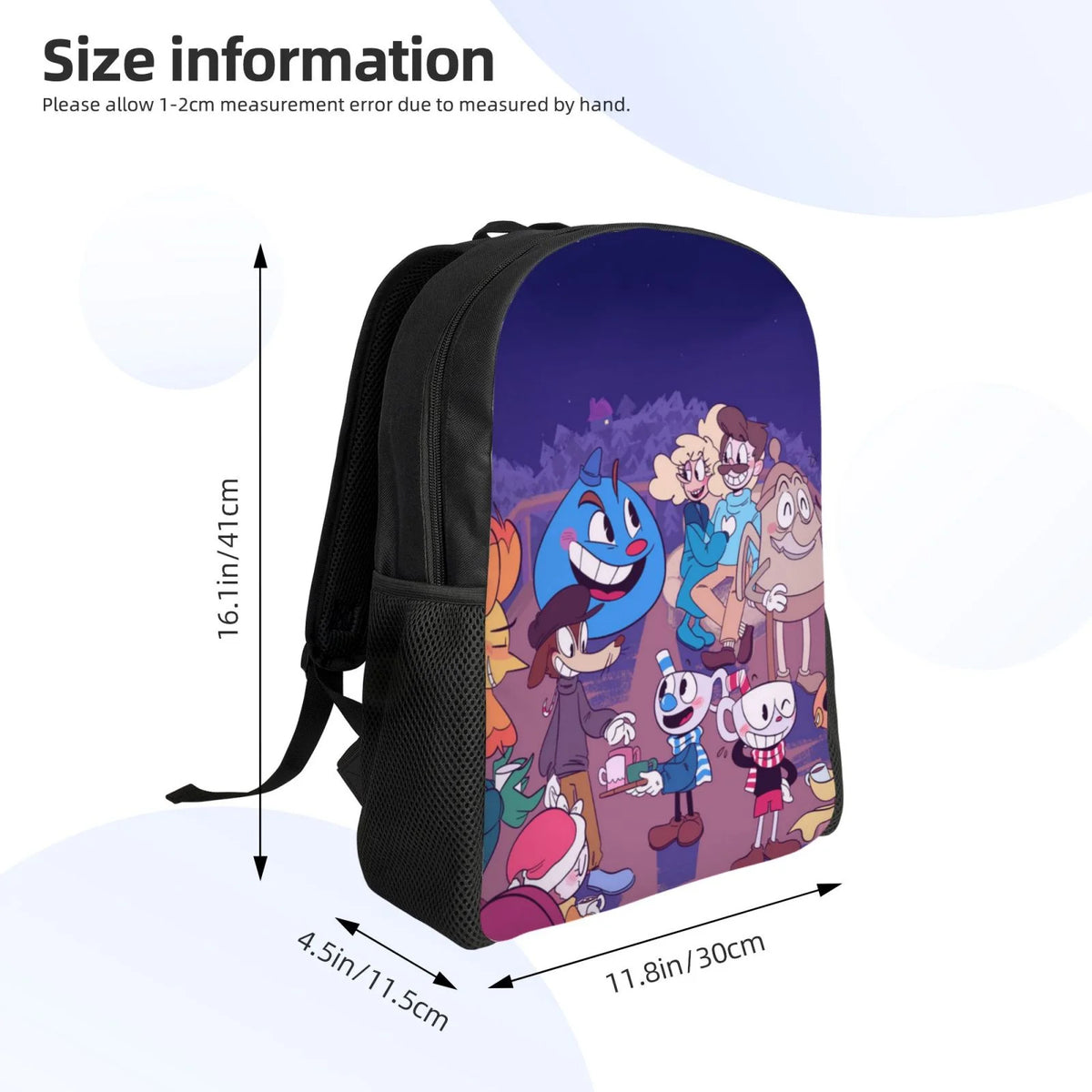 Mugman Backpack Lightweight Unisex Daypack Bookbag Laptop Satchel Rucksack Q709