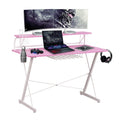 Carbon Computer Gaming Desk with Shelving E4640