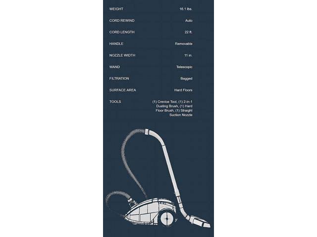 Bagged Canister Vacuum Cleaner U824