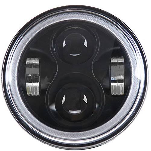 5 3/4x22 Projection LED Headlight with White Halo Ring B790