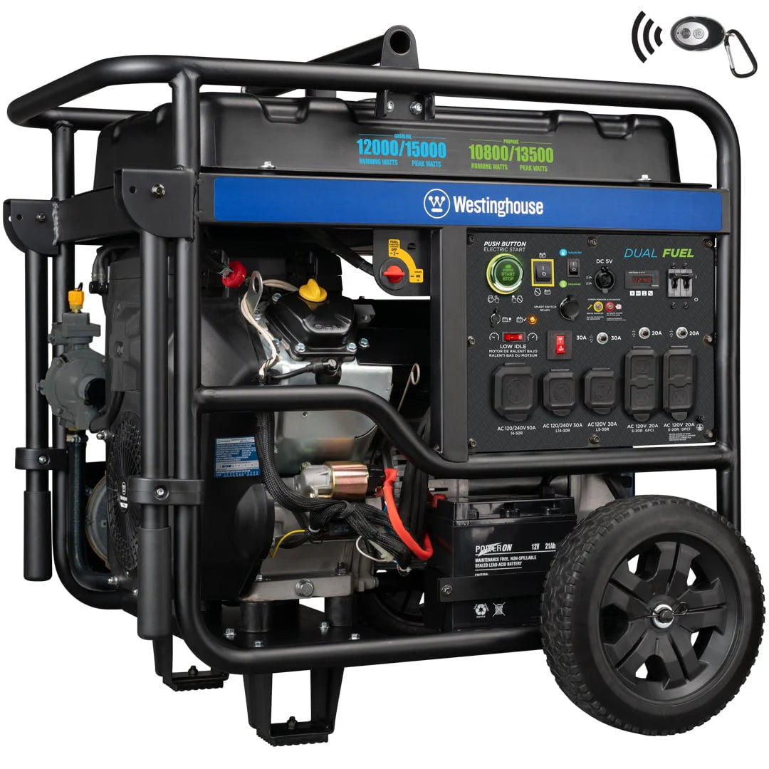 15,000 Peak Watt Dual Fuel Portable Generator D929