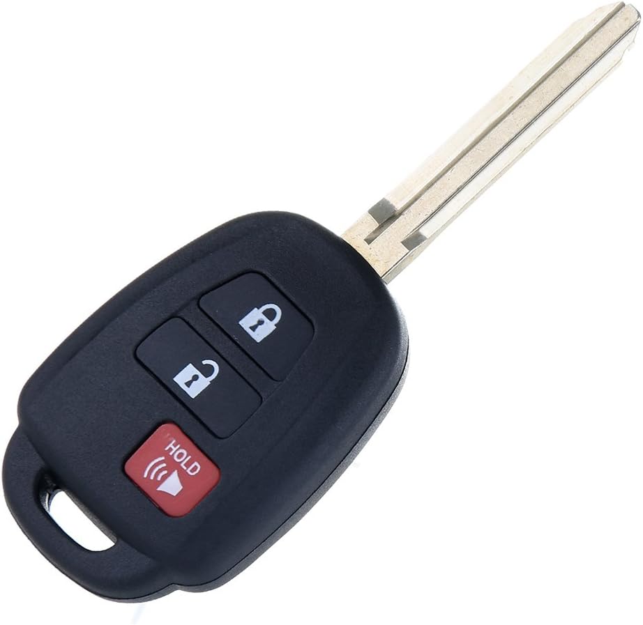 1pc 3 Buttons Keyless Remote Car Uncut Transmitter Key Fob Chip Y85370