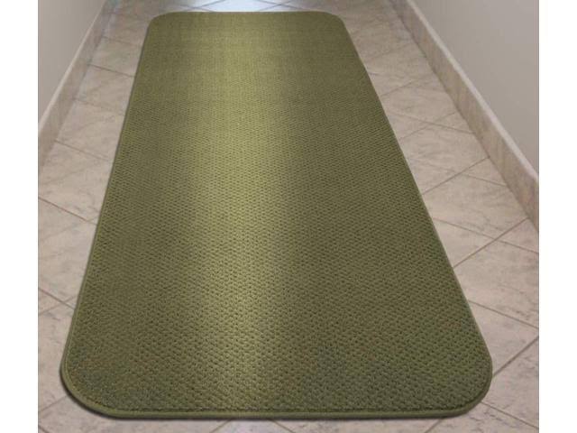 Skid-Resistant Carpet Runner Olive Green 10 ft. x 48 in. Q671