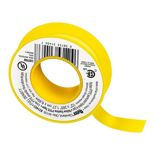 1/2 in. x 21-2/3 ft. Yellow PTFE Thread Seal Tape V2288