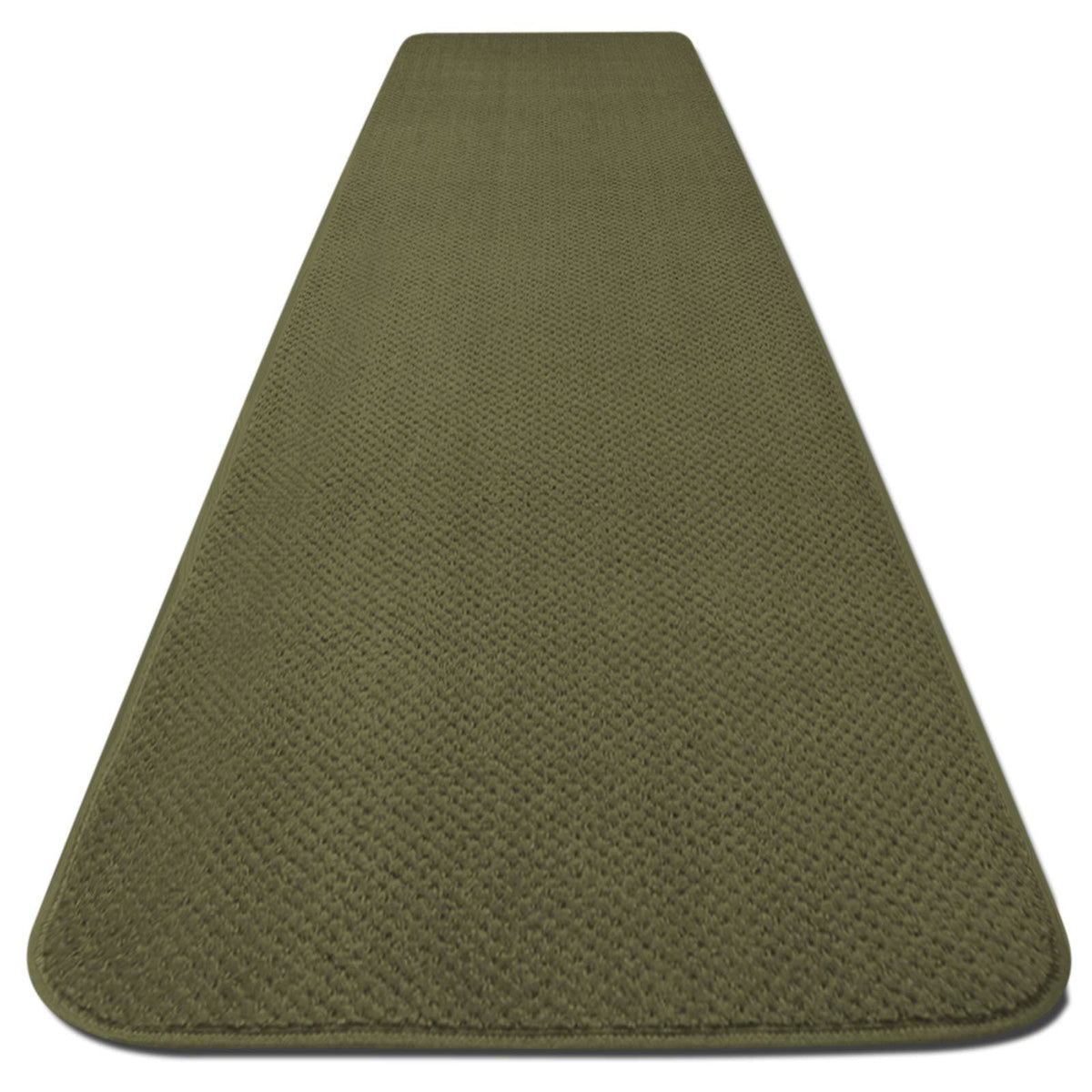 Skid-Resistant Carpet Runner Olive Green 10 ft. x 48 in. Q671