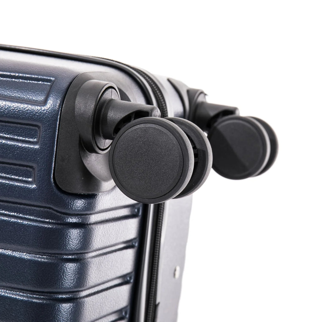 3-Piece Hardside Luggage Set with Spinner Wheels, 20"/24"/28", Navy Blue I861