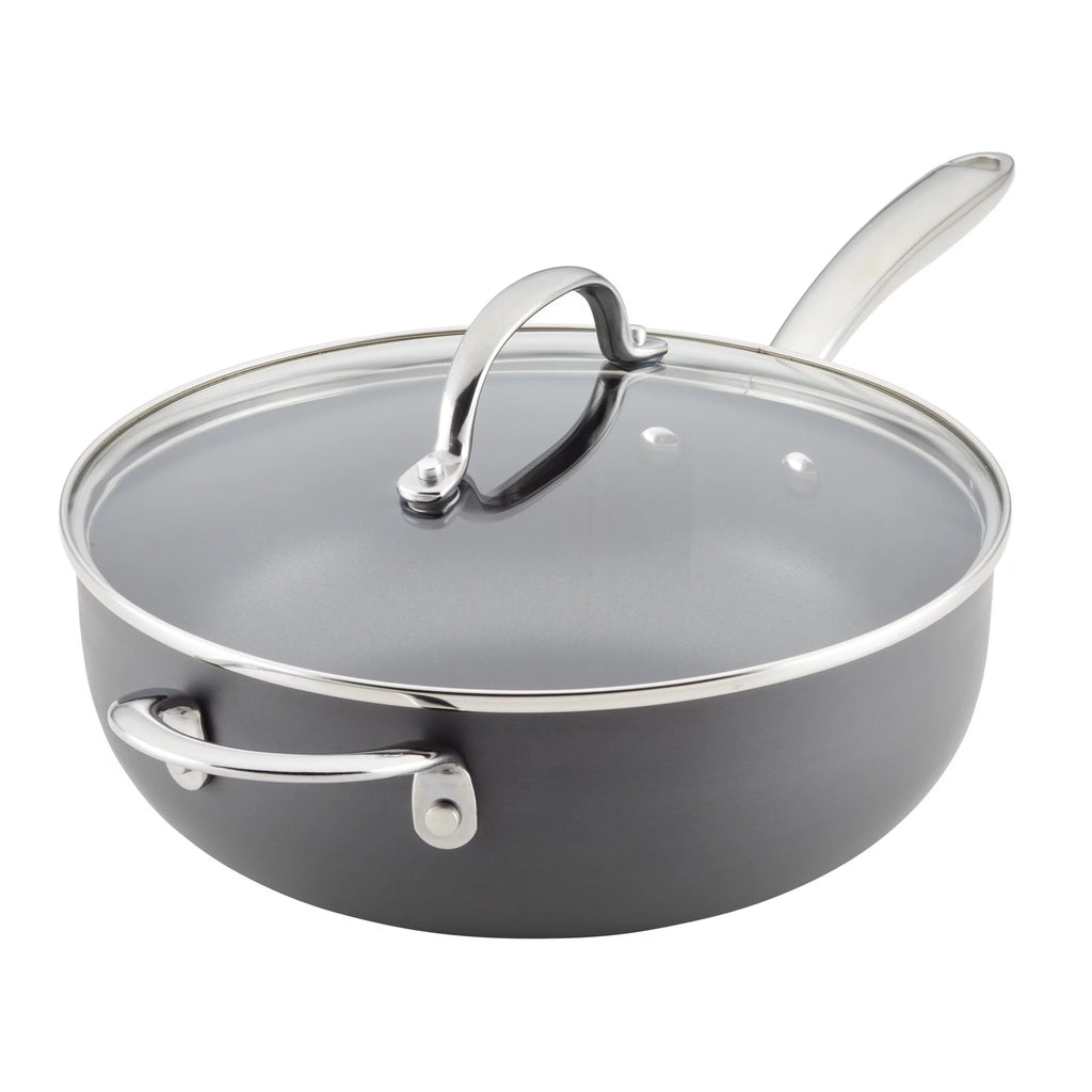 Hard Anodized Non-Stick Saucepan with Lid, 4 Quart R6917