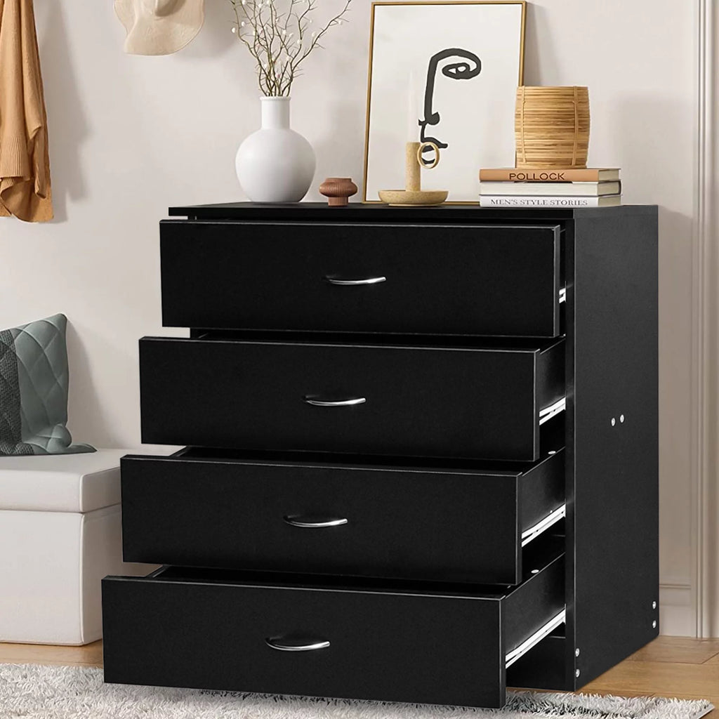Black 4 Drawer Dresser A546