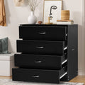 Black 4 Drawer Dresser A546