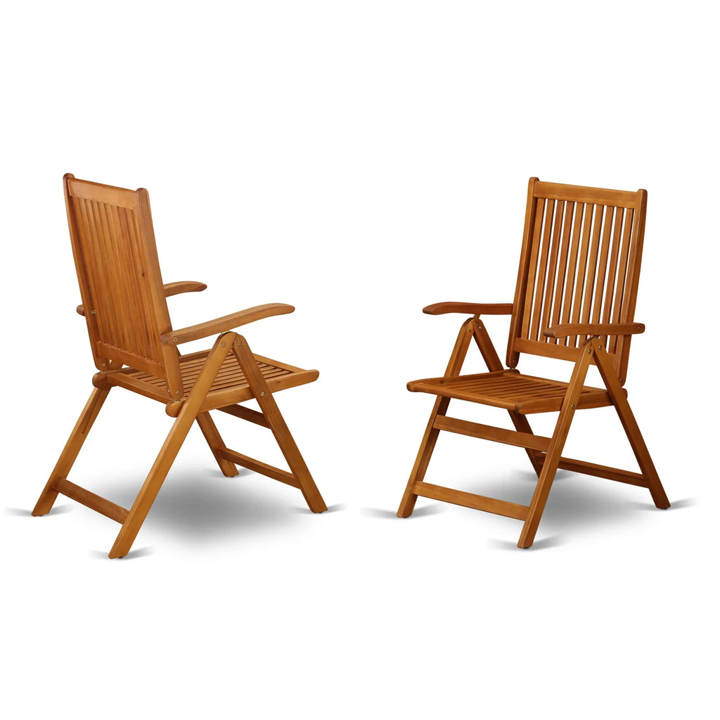 5 Pc Acacia Outdoor Table and Chairs L74224