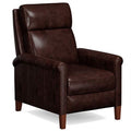 Espresso Leather Pushback Recliner A657497