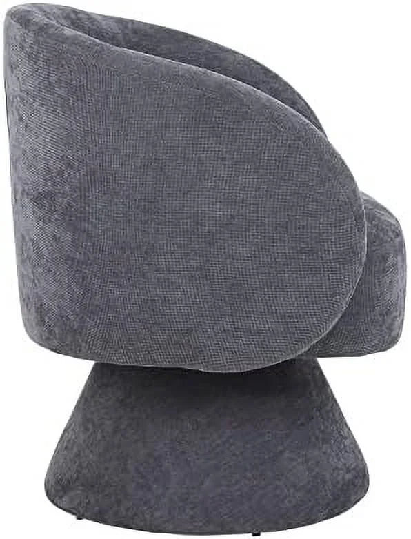 Linen Upholstered Swivel Accent Chair Set of 2 E445527