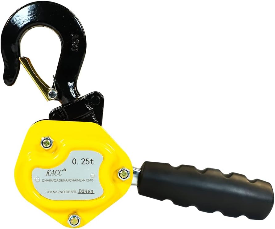 550LBS Manual Lever Chain Hoist 5 Feet Lift G80 Chain with Hook Pack of 2 I3081