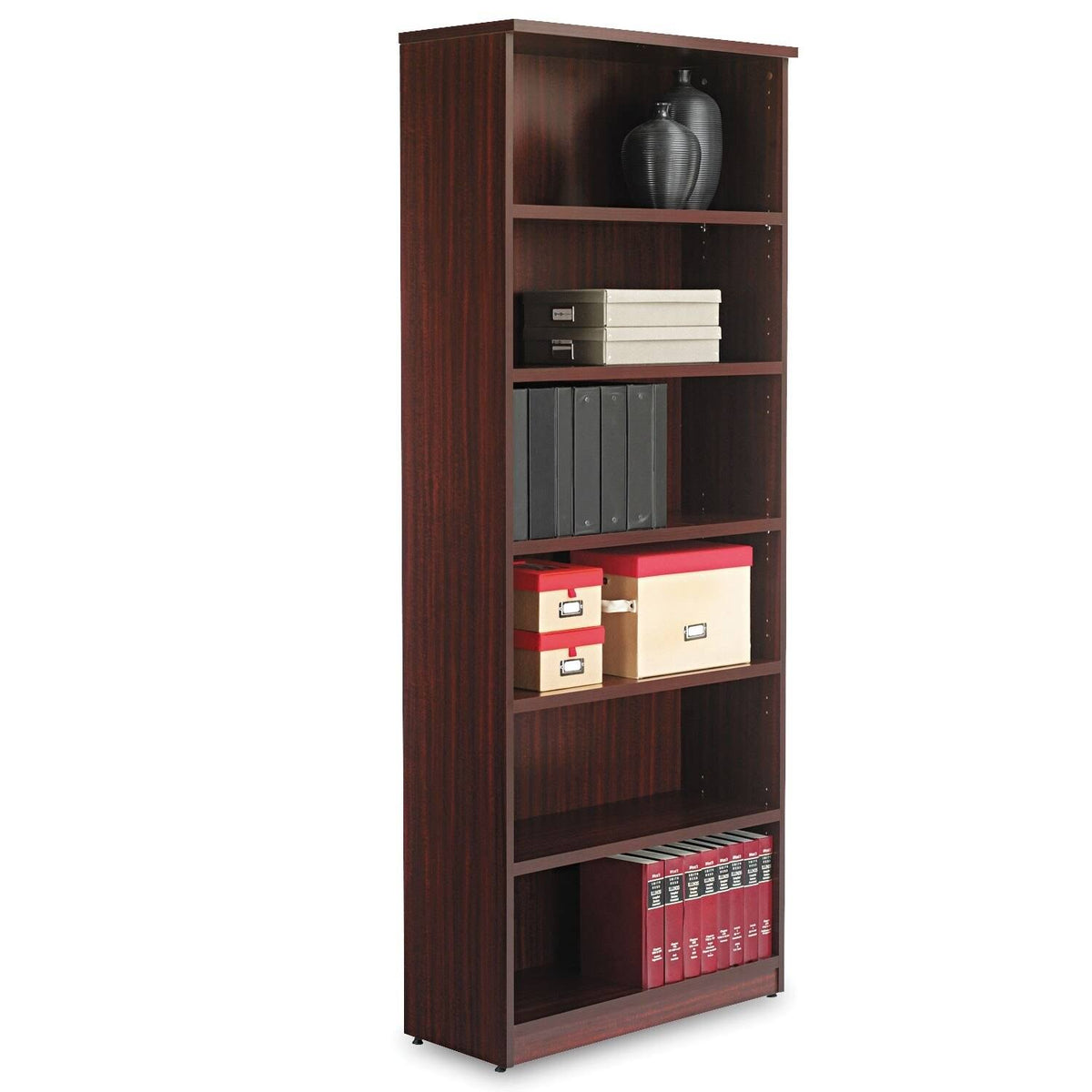 Six-Shelf Mahogany Bookcase E102768