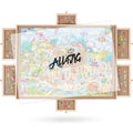 2000 Pieces Rotating Wooden Puzzle Board with 6 Drawers and Cover H8073