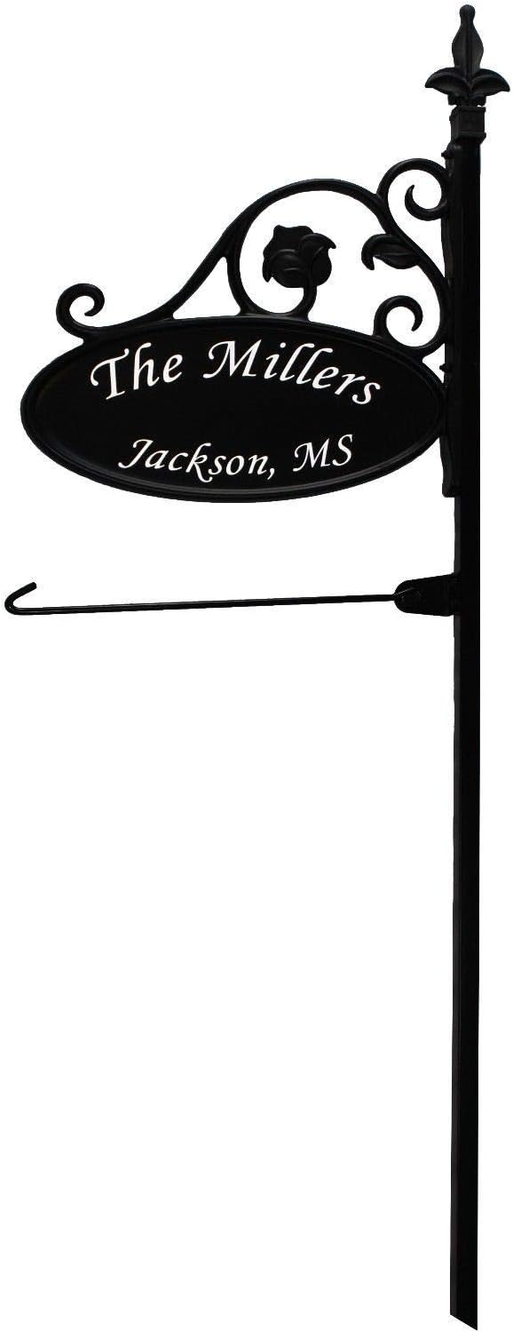 Double Sided Reflective Camping RV Park Sign with Flag I1944
