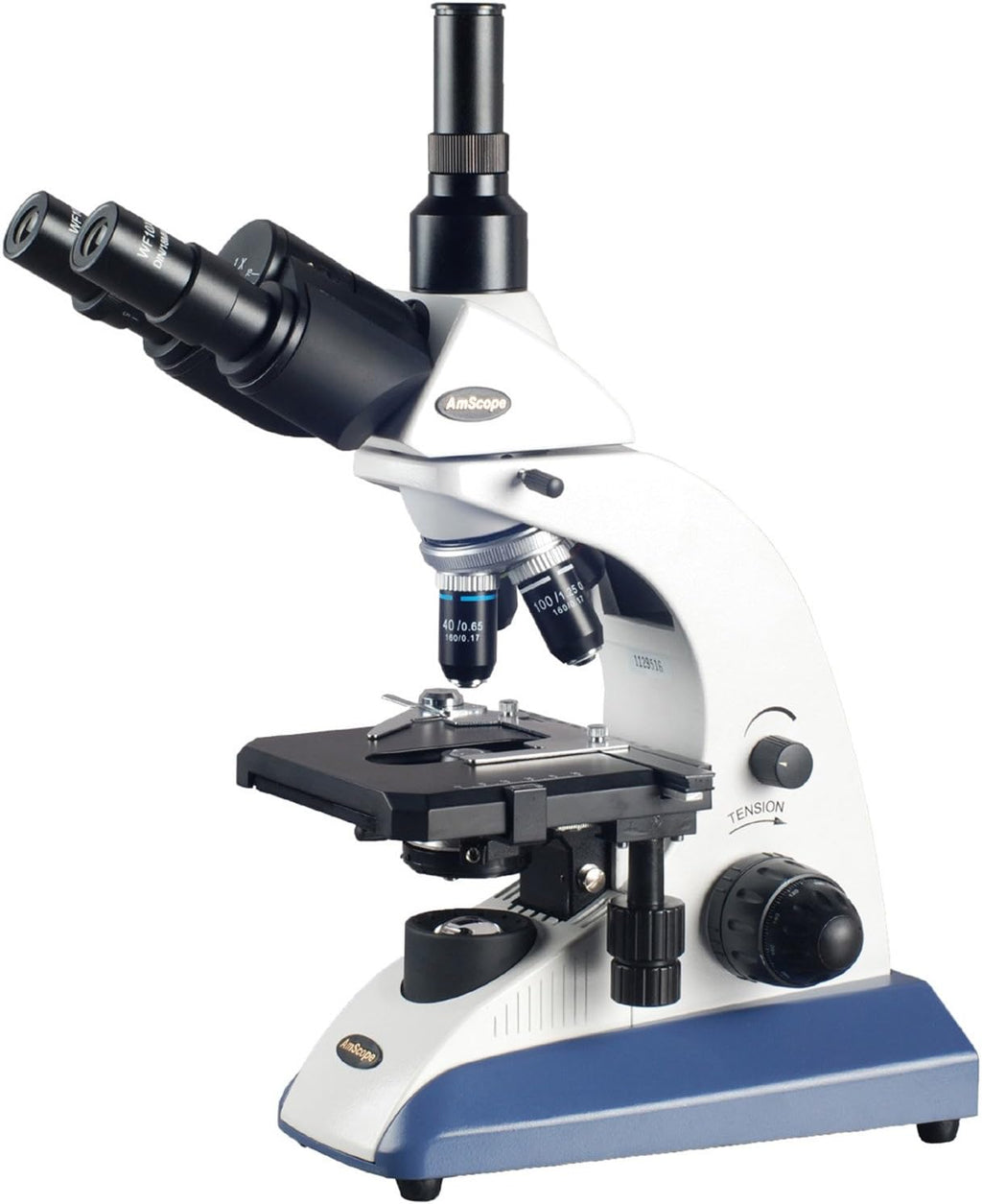 Compound Trinocular Microscope, 40X-2000X Magnification, Halogen Illumination Z306