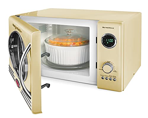 0.9 cu.ft 800-Watt Yellow Countertop Microwave Oven E88771