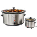 8 Quart Slow Cooker with Mini 0.6 Quart Warmer Q2451