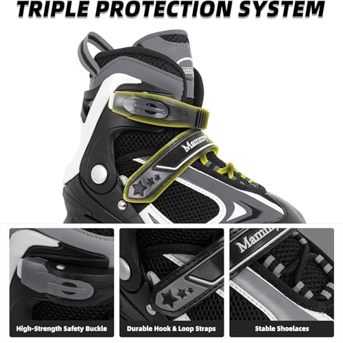 Adjustable Inline Skates with Light up Wheels R5438