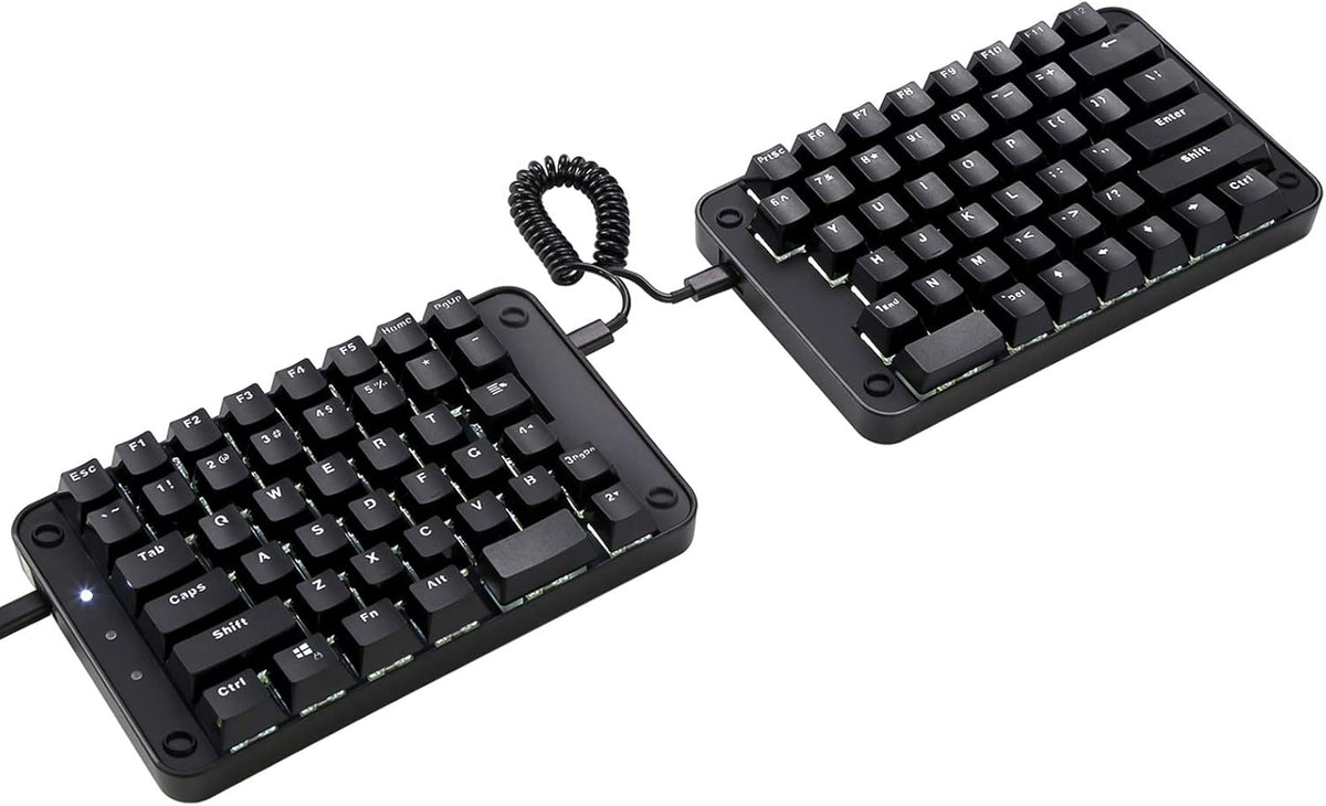 Programmable Split Mechanical Keyboard with Black Switch D782683
