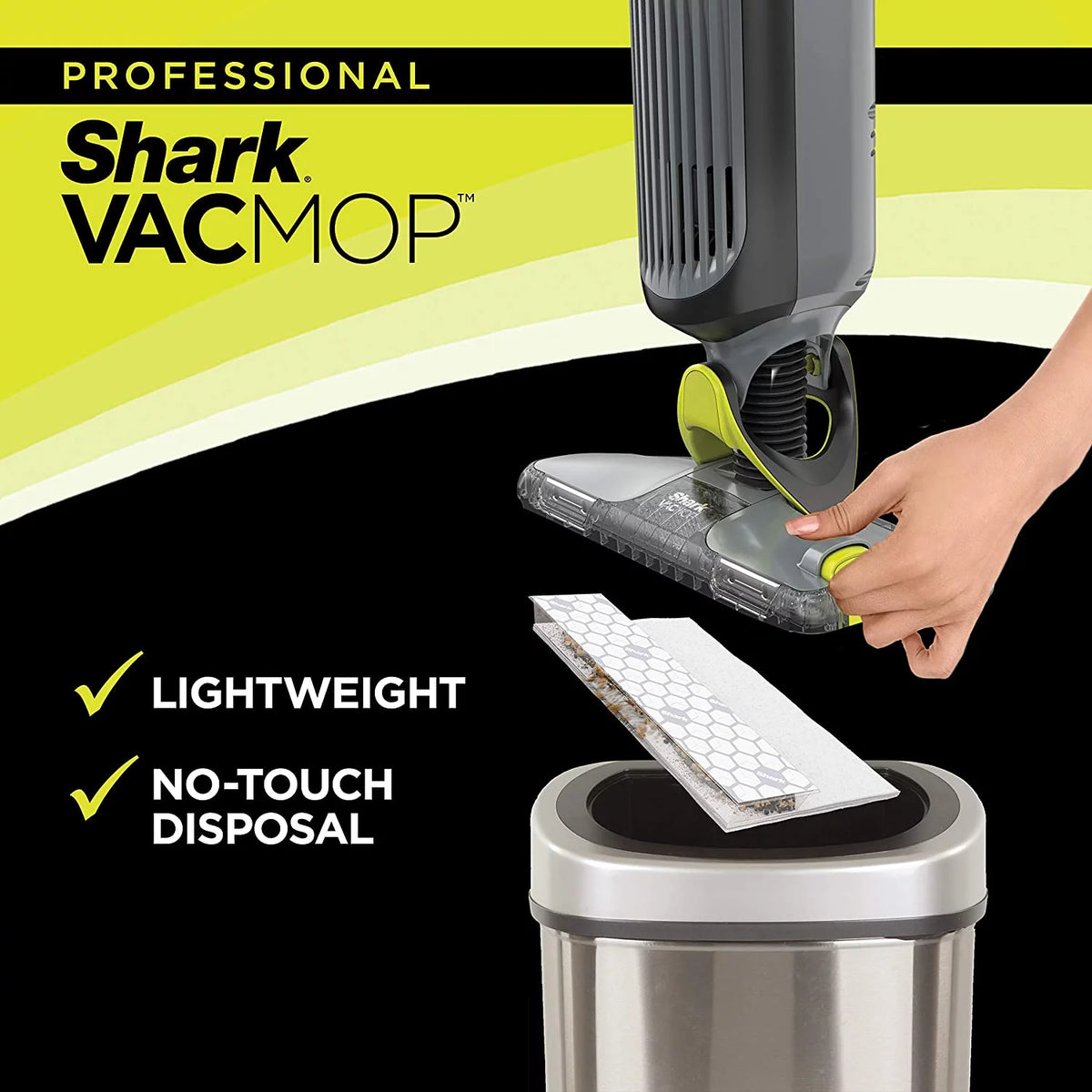 Charcoal Gray Cordless Hard Floor Vacuum Mop A6473