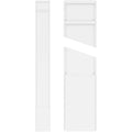 Smooth PVC Pilaster with Decorative Capital & Base (Pair) J774