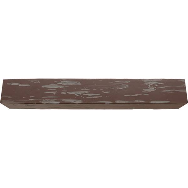 Pecky Cypress Faux Wood Fireplace Mantel, Aged Pecan C8613